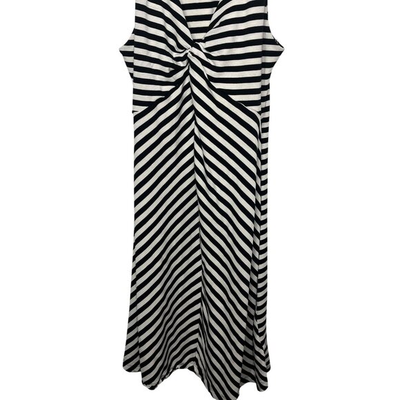 Kenneth Cole Black White Striped Sleeveless Sundress Women’s Medium - Picture 4 of 13
